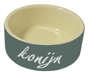 Eetbak Steen - Konijn - Grijs